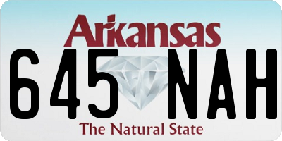 AR license plate 645NAH