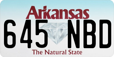 AR license plate 645NBD