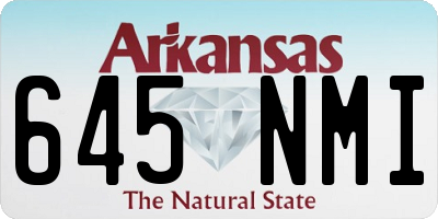 AR license plate 645NMI