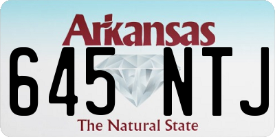 AR license plate 645NTJ