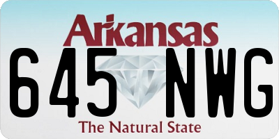 AR license plate 645NWG