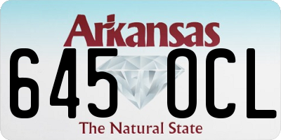 AR license plate 645OCL