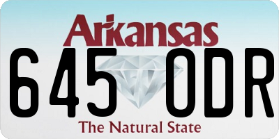 AR license plate 645ODR