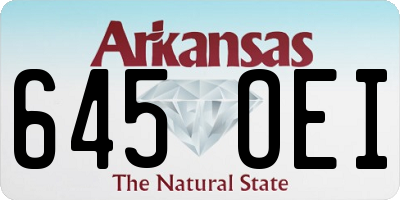 AR license plate 645OEI
