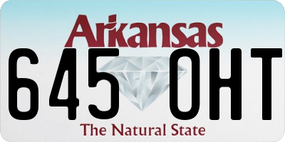 AR license plate 645OHT