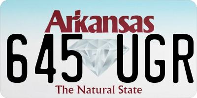 AR license plate 645UGR