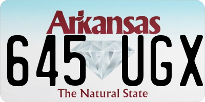 AR license plate 645UGX