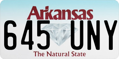 AR license plate 645UNY