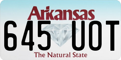 AR license plate 645UOT
