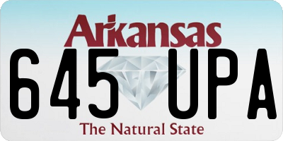 AR license plate 645UPA
