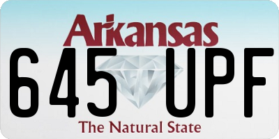 AR license plate 645UPF