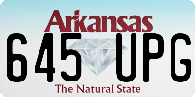 AR license plate 645UPG