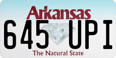 AR license plate 645UPI
