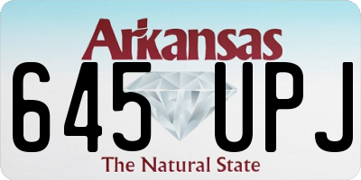 AR license plate 645UPJ