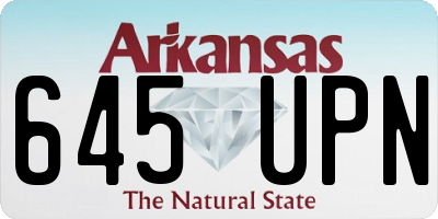 AR license plate 645UPN