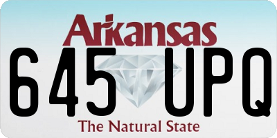 AR license plate 645UPQ