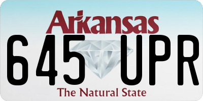 AR license plate 645UPR