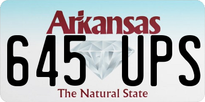 AR license plate 645UPS