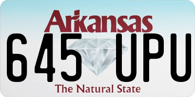 AR license plate 645UPU