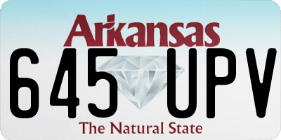 AR license plate 645UPV