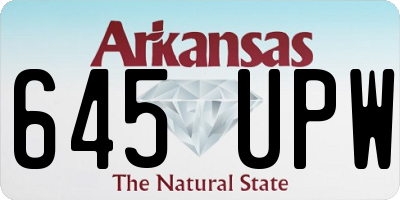 AR license plate 645UPW