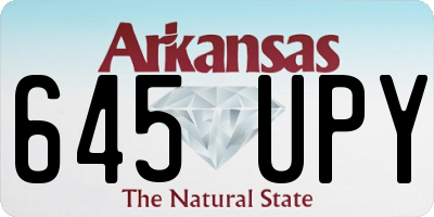 AR license plate 645UPY