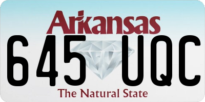 AR license plate 645UQC