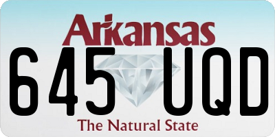 AR license plate 645UQD