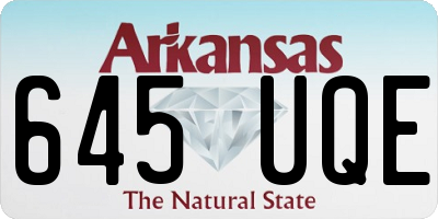 AR license plate 645UQE