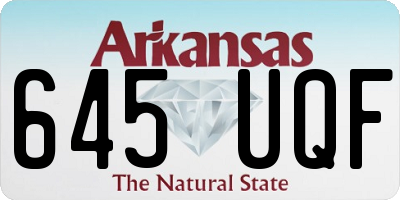 AR license plate 645UQF
