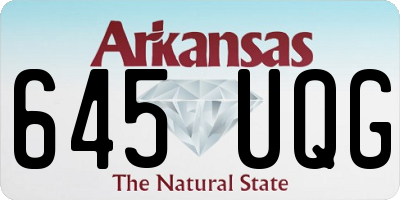 AR license plate 645UQG