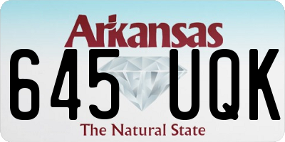 AR license plate 645UQK