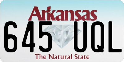 AR license plate 645UQL