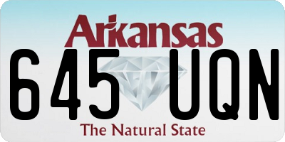 AR license plate 645UQN