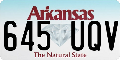 AR license plate 645UQV