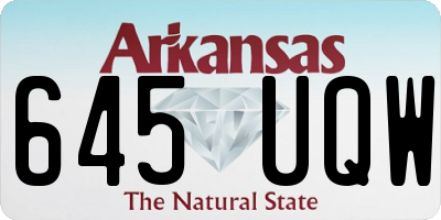 AR license plate 645UQW