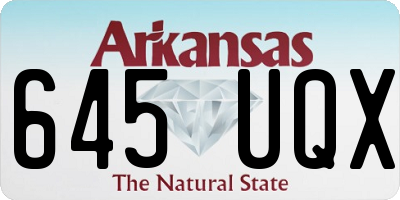 AR license plate 645UQX