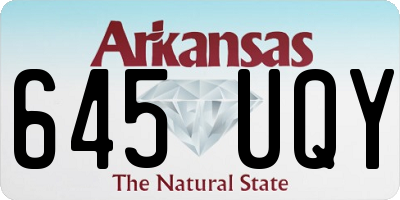AR license plate 645UQY