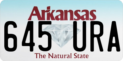 AR license plate 645URA