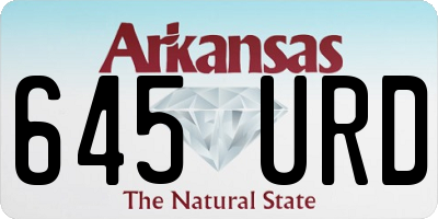 AR license plate 645URD
