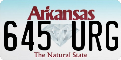 AR license plate 645URG