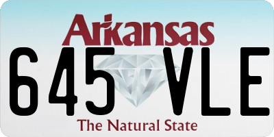 AR license plate 645VLE