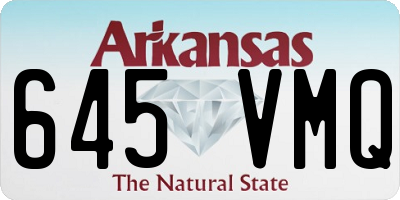 AR license plate 645VMQ
