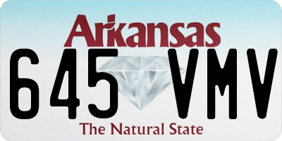 AR license plate 645VMV