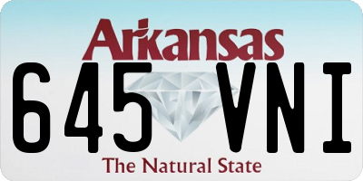 AR license plate 645VNI