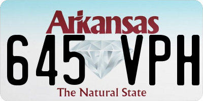 AR license plate 645VPH