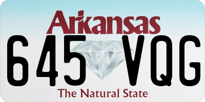 AR license plate 645VQG