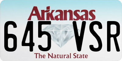 AR license plate 645VSR