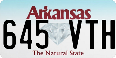 AR license plate 645VTH
