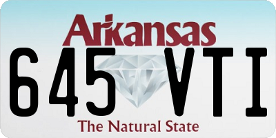 AR license plate 645VTI